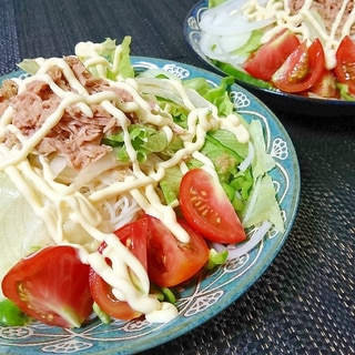 冷たい☆簡単☆サラダそうめん